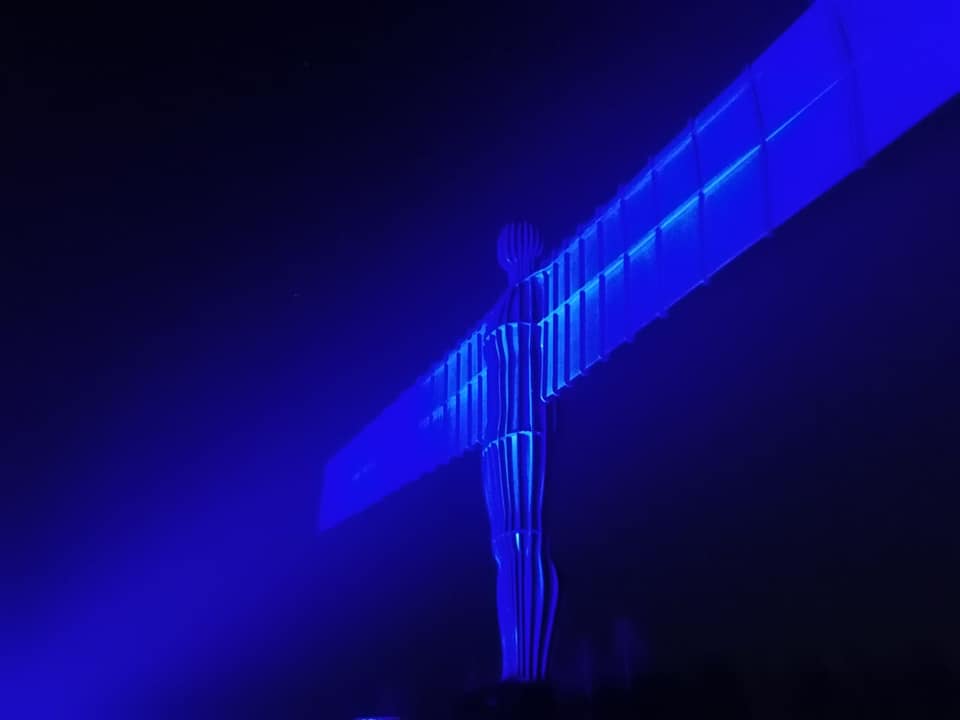 Angel of the North NHS tribute