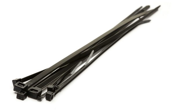 Black Cable Ties 300/4.8mm Black (Pack 100)