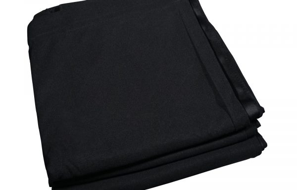 Black Drape 6 x 6m (20′ x 20′) Flat With Ties