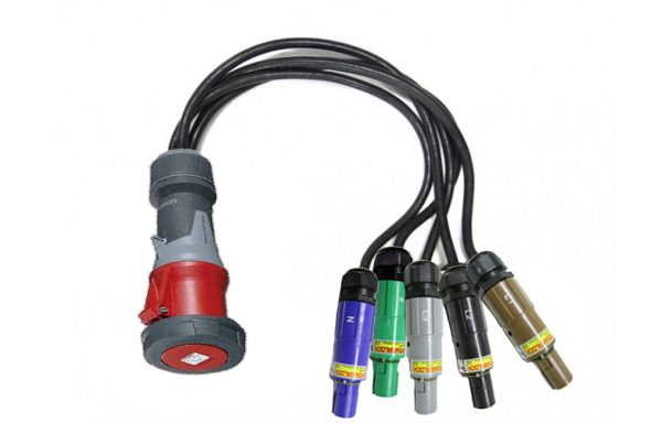 Powerlocks (35mm Cable) – 125a 3ph Socket Adapter