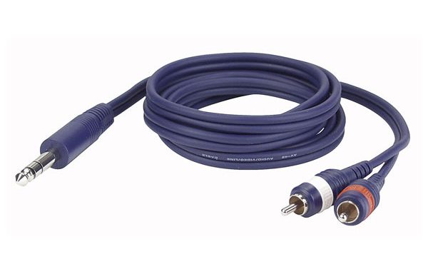 Stereo Jack – RCA Phono Adapter Cable 3 Metre