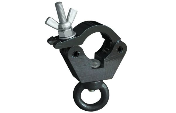 Doughty T58015 Slimline Hanging Clamp with Eye Nut 340kg (Black)