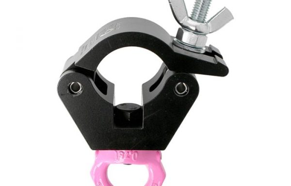 Doughty T57204 Half Coupler Hanging Clamp With Eye 750kg (Black)