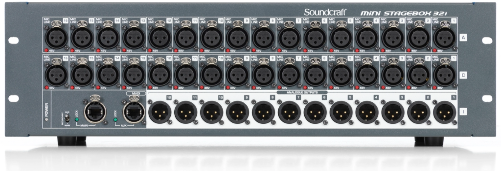 Soundcraft Mini Stagebox 32i Front View