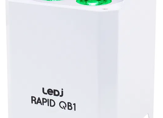 LEDJ Rapid QB1 RGBA IP Battery Uplighter (White)