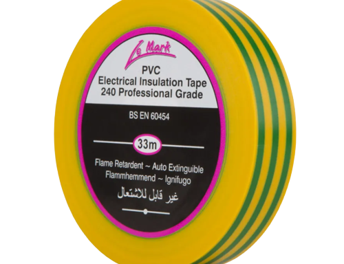 Le Mark Earth Yellow/Green PVC Electrical Insulation Tape 33m x 19mm