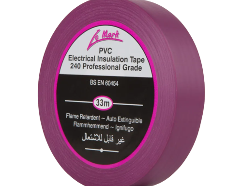 Le Mark Violet (Purple) PVC Electrical Insulation Tape 33m x 19mm