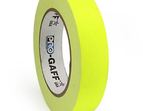 Fluorescent Yellow Pro Gaff Tape 22.8m x 24mm