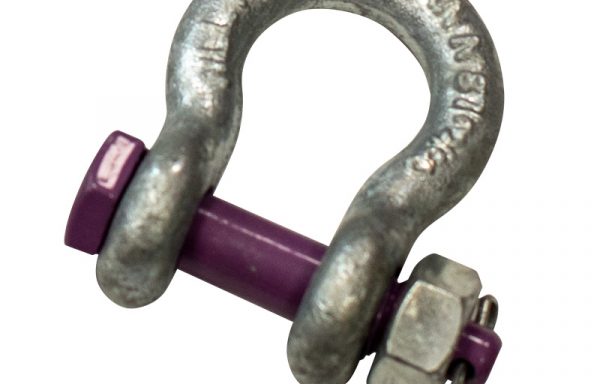 3.25 Ton Alloy Bow Shackle Purple Pin With Safety Pin