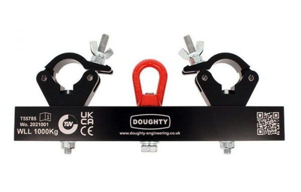 Doughty T55785 Solid Hanging Truss Adaptor 1000kg Black