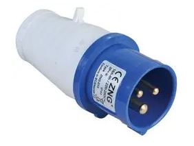 Pro Elec PELB0116 16 Amp 230v Cable Mount CEE Plug (2P+E, Blue, IP44)