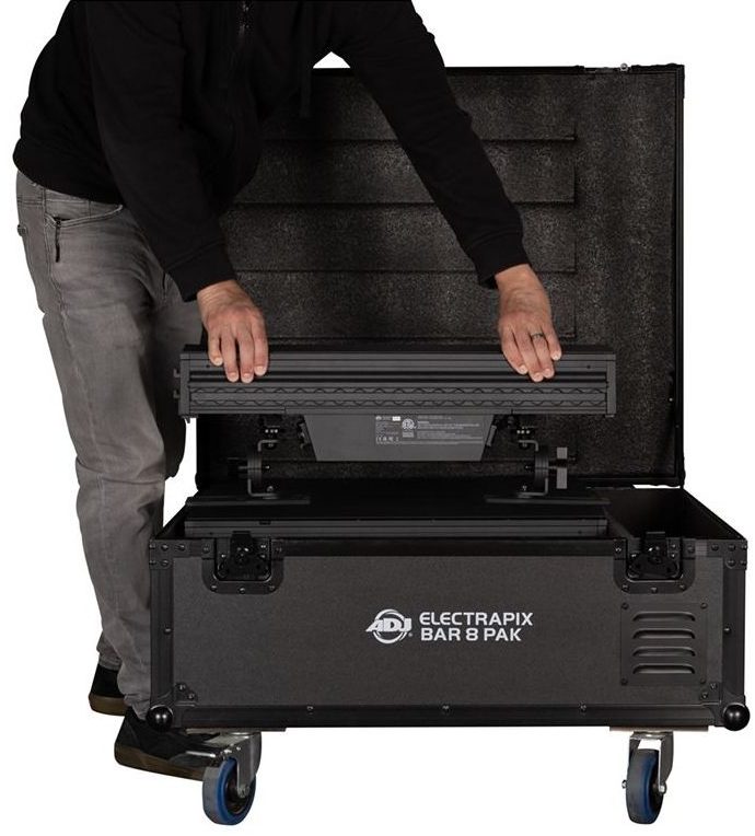 ADJ Electrapix Bar 8 Pak Case Loading